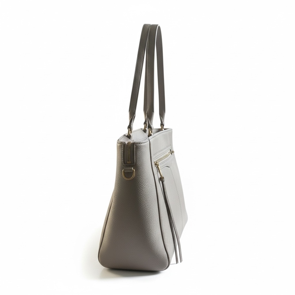 Rebecca Minkoff Pebbled Leather Large Tote Bag | Neutral Cream | - Picture 5 of 12